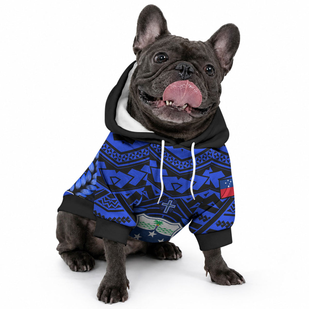 Samoa Independence Day Pet Hoodie Ulafa Polynesian Unique Blue No1 LT9 - Polynesian Pride