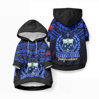 Samoa Independence Day Pet Hoodie Ulafa Polynesian Unique Blue No1 LT9 Pullover Blue - Polynesian Pride