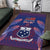 Custom Samoa 1962 Independence Day Custom Area Rug Manuia le Aso Tuto'atasi Ula Nifo Blue Art