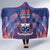 Custom Samoa 1962 Independence Day Custom Hooded Blanket Manuia le Aso Tuto'atasi Ula Nifo Blue Art