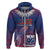 Custom Samoa 1962 Independence Day Custom Hoodie Manuia le Aso Tuto'atasi Ula Nifo Blue Art