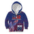 Custom Samoa 1962 Independence Day Custom Kid Hoodie Manuia le Aso Tuto'atasi Ula Nifo Blue Art