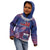 Custom Samoa 1962 Independence Day Custom Kid Hoodie Manuia le Aso Tuto'atasi Ula Nifo Blue Art