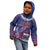 Custom Samoa 1962 Independence Day Custom Kid Hoodie Manuia le Aso Tuto'atasi Ula Nifo Blue Art