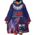 Custom Samoa 1962 Independence Day Custom Wearable Blanket Hoodie Manuia le Aso Tuto'atasi Ula Nifo Blue Art