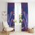 Custom Samoa 1962 Independence Day Custom Window Curtain Manuia le Aso Tuto'atasi Ula Nifo Blue Art