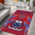 Custom Samoa 1962 Independence Day Custom Area Rug Manuia le Aso Tuto'atasi Ula Nifo Red Art