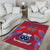 Custom Samoa 1962 Independence Day Custom Area Rug Manuia le Aso Tuto'atasi Ula Nifo Red Art