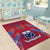 Custom Samoa 1962 Independence Day Custom Area Rug Manuia le Aso Tuto'atasi Ula Nifo Red Art