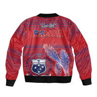 Custom Samoa 1962 Independence Day Custom Bomber Jacket Manuia le Aso Tuto'atasi Ula Nifo Red Art LT9 - Polynesian Pride