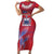 Custom Samoa 1962 Independence Day Custom Family Matching Short Sleeve Bodycon Dress and Hawaiian Shirt Manuia le Aso Tuto'atasi Ula Nifo Red Art