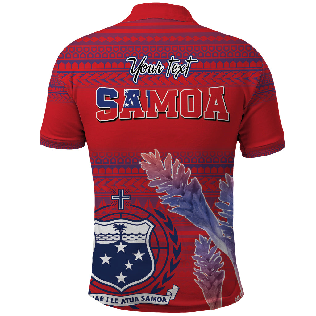 Custom Samoa 1962 Independence Day Custom Polo Shirt Manuia le Aso Tuto'atasi Ula Nifo Red Art LT9 - Polynesian Pride