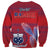 Custom Samoa 1962 Independence Day Custom Sweatshirt Manuia le Aso Tuto'atasi Ula Nifo Red Art