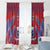 Custom Samoa 1962 Independence Day Custom Window Curtain Manuia le Aso Tuto'atasi Ula Nifo Red Art