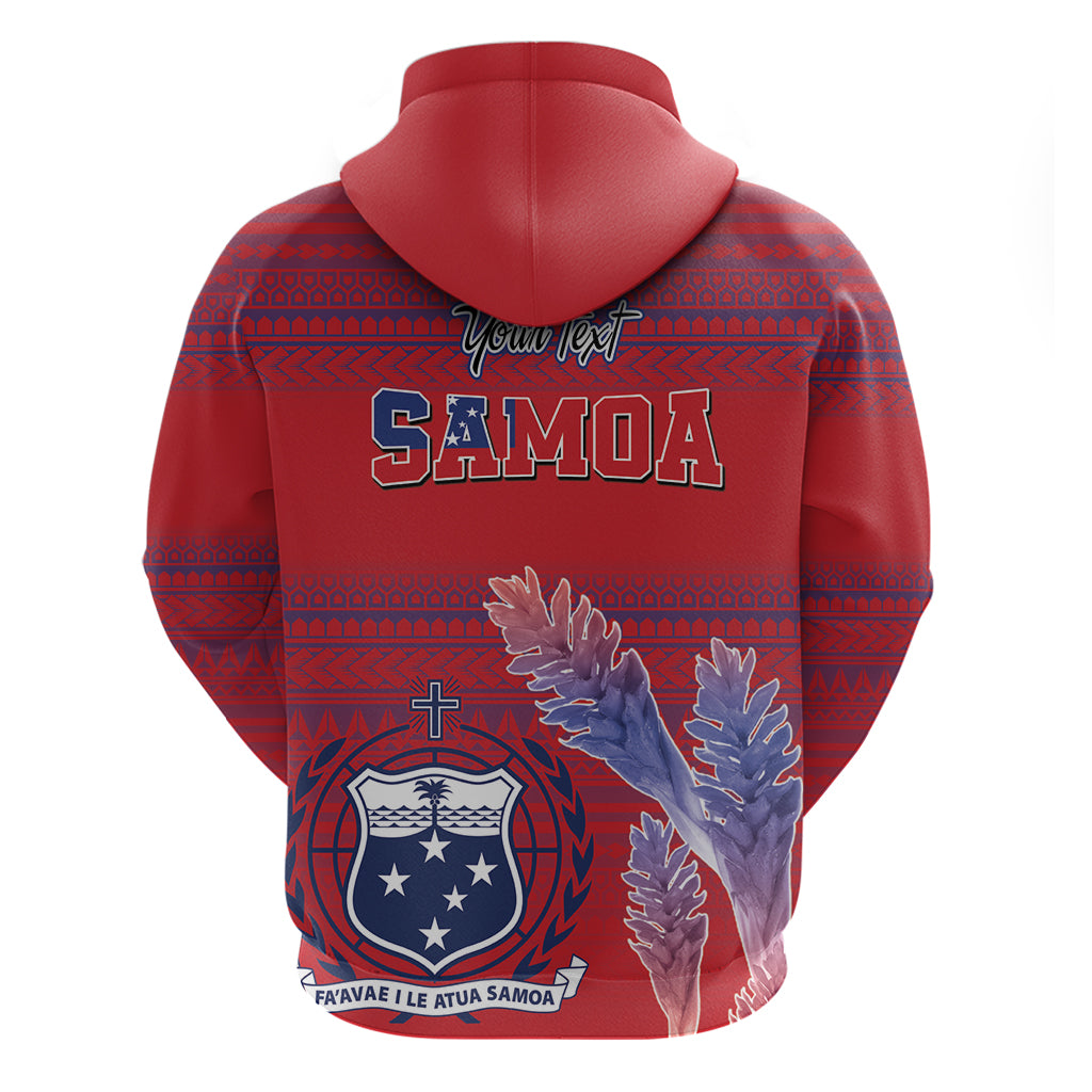Custom Samoa 1962 Independence Day Custom Zip Hoodie Manuia le Aso Tuto'atasi Ula Nifo Red Art LT9 - Polynesian Pride