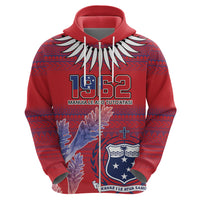 Custom Samoa 1962 Independence Day Custom Zip Hoodie Manuia le Aso Tuto'atasi Ula Nifo Red Art LT9 - Polynesian Pride