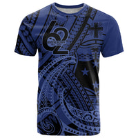 Custom Samoa 62nd Manuia le Aso Tuto'atasi T Shirt Samoan Tatau Blue Art LT9 Blue - Polynesian Pride