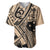 Custom Samoa Manuia le 62 Tausaga O le Tuto’atasi Baseball Jersey Samoan Tatau Beige Art