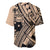 Custom Samoa Manuia le 62 Tausaga O le Tuto’atasi Baseball Jersey Samoan Tatau Beige Art