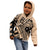 Custom Samoa Manuia le 62 Tausaga O le Tuto’atasi Kid Hoodie Samoan Tatau Beige Art