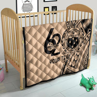 Custom Samoa Manuia le 62 Tausaga O le Tutoatasi Quilt Samoan Tatau Beige Art LT9 - Polynesian Pride