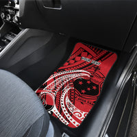 Custom Samoa Manuia le 62 Tausaga O le Tutoatasi Car Mats Samoan Tatau Red Art LT9 - Polynesian Pride