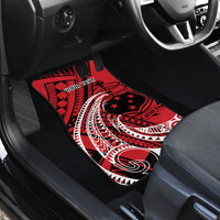 Custom Samoa Manuia le 62 Tausaga O le Tutoatasi Car Mats Samoan Tatau Red Art LT9 - Polynesian Pride