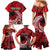 Custom Samoa Manuia le 62 Tausaga O le Tuto’atasi Family Matching Mermaid Dress and Hawaiian Shirt Samoan Tatau Red Art