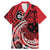 Custom Samoa Manuia le 62 Tausaga O le Tuto’atasi Family Matching Mermaid Dress and Hawaiian Shirt Samoan Tatau Red Art