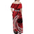 Custom Samoa Manuia le 62 Tausaga O le Tuto’atasi Off Shoulder Maxi Dress Samoan Tatau Red Art