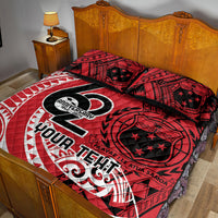 Custom Samoa Manuia le 62 Tausaga O le Tutoatasi Quilt Bed Set Samoan Tatau Red Art LT9 - Polynesian Pride