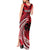 Custom Samoa Manuia le 62 Tausaga O le Tuto’atasi Tank Maxi Dress Samoan Tatau Red Art