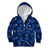 Manu Samoa Rugby Kid Hoodie Polynesian Style With Hibiscus LT9 Zip Hoodie Blue - Polynesian Pride