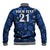 (Custom Text And Number) Manu Samoa Rugby Baseball Jacket Polynesian Style With Hibiscus LT9 - Polynesian Pride