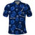 (Custom Text and Number) Manu Samoa Rugby Polo Shirt Polynesian Style With Hibiscus LT9 Blue - Polynesian Pride