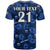 (Custom Text and Number) Manu Samoa Rugby T Shirt Polynesian Style With Hibiscus LT9 - Polynesian Pride