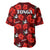 Tonga Rugby Baseball Jersey Polynesian Style With Hibiscus LT9 - Polynesian Pride