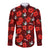 Tonga Rugby Long Sleeve Button Shirt Polynesian Style With Hibiscus LT9 Unisex Red - Polynesian Pride