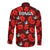 Tonga Rugby Long Sleeve Button Shirt Polynesian Style With Hibiscus LT9 - Polynesian Pride