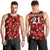 (Custom Text And Number) Tonga Rugby Men Tank Top Polynesian Style With Hibiscus LT9 - Polynesian Pride