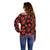 Polynesian Pride Hawaii Style With Hibiscus Off Shoulder Sweater Black LT9 - Polynesian Pride