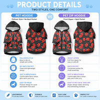 Polynesian Pride Hawaii Style With Hibiscus Pet Hoodie Black LT9 - Polynesian Pride