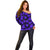 Polynesian Pride Hawaii Style With Hibiscus Off Shoulder Sweater Blue LT9 - Polynesian Pride