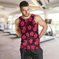Polynesian Pride Hawaii Style With Hibiscus Men Tank Top Pink LT9 - Polynesian Pride
