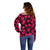 Polynesian Pride Hawaii Style With Hibiscus Off Shoulder Sweater Pink LT9 - Polynesian Pride