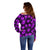 Polynesian Pride Hawaii Style With Hibiscus Off Shoulder Sweater Purple LT9 - Polynesian Pride