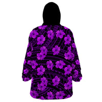 Polynesian Pride Hawaii Style With Hibiscus Wearable Blanket Hoodie Purple LT9 - Polynesian Pride