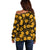 Polynesian Pride Hawaii Style With Hibiscus Off Shoulder Sweater Yellow LT9 - Polynesian Pride