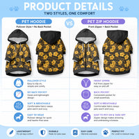 Polynesian Pride Hawaii Style With Hibiscus Pet Hoodie Yellow LT9 - Polynesian Pride