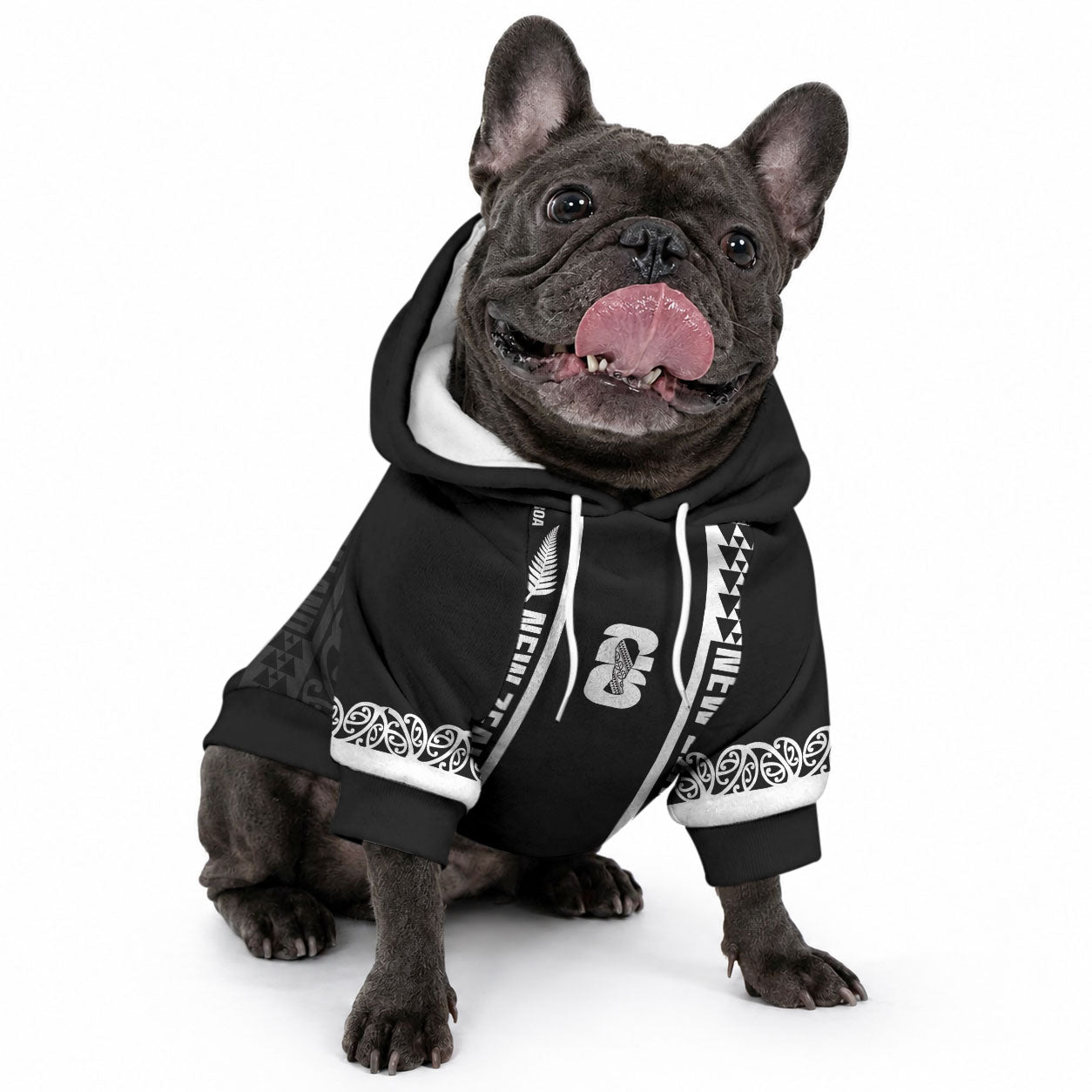 Custom New Zealand Football White Fern Supporter Pet Hoodie LT9 - Polynesian Pride